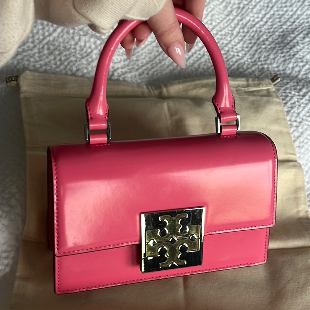 Tory Burch Mini Pink Leather Handbag